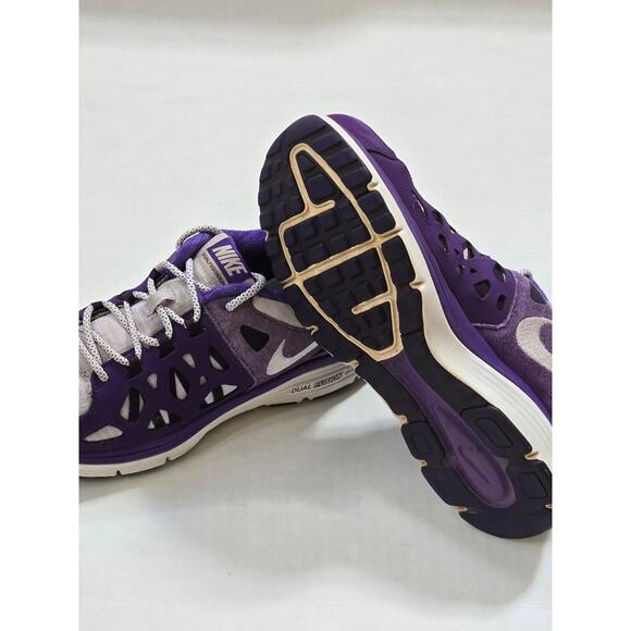 Nike Dual Fusion Run 2. 6Y 599793-500. Purple/Gray training/running shoes - Picture 5 of 6